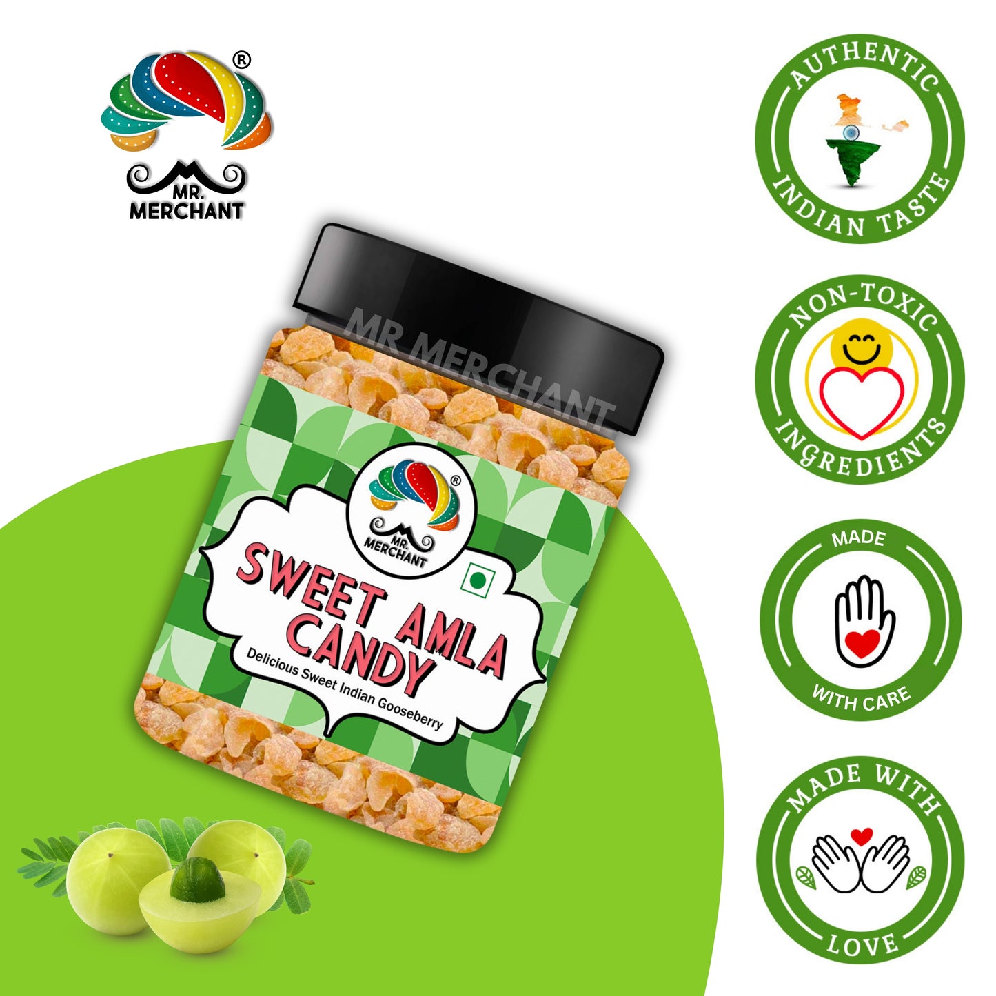Sweet Amla Candy (Indian Gooseberry), 300g