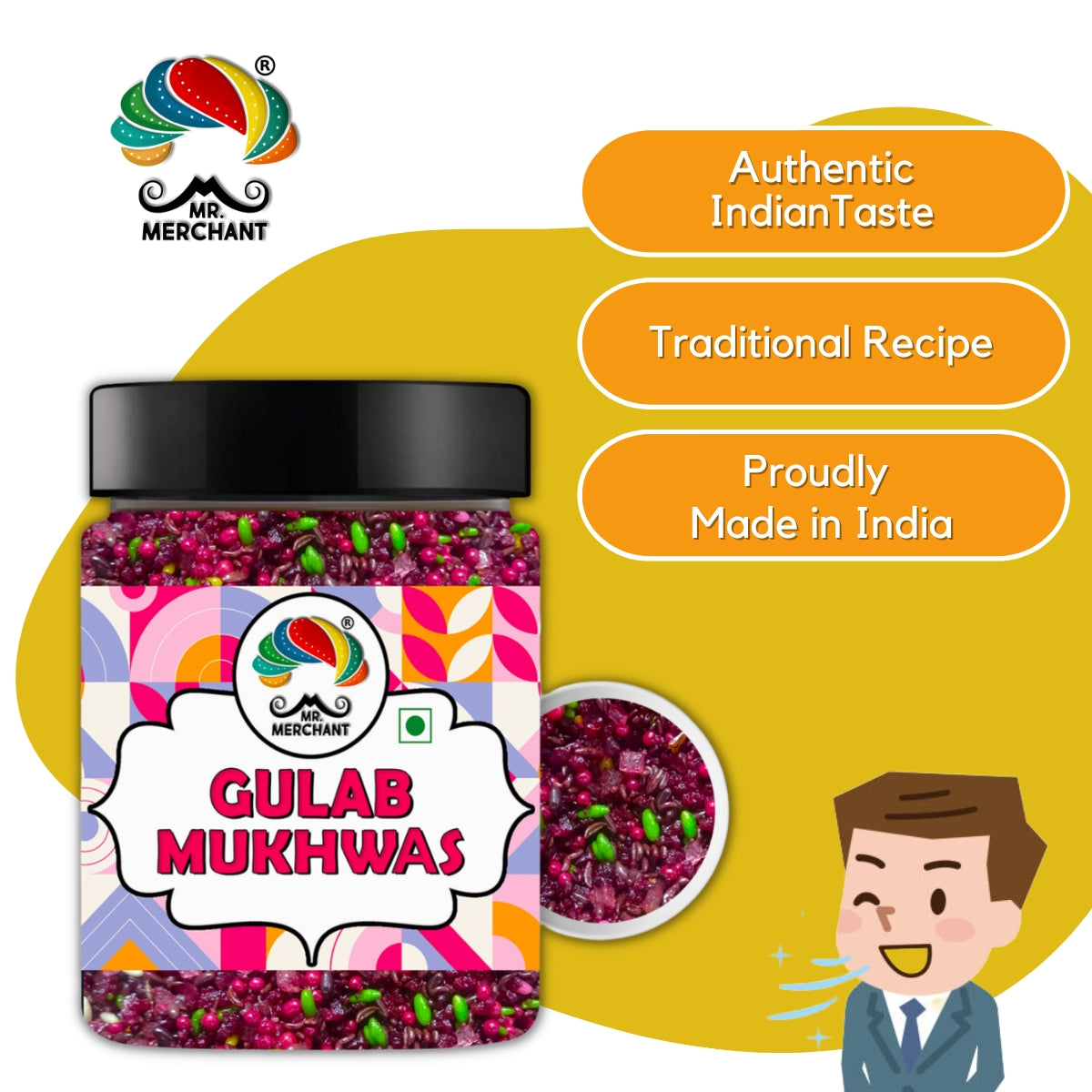 Gulab Mukhwas Mouth Freshener Mix, 300g