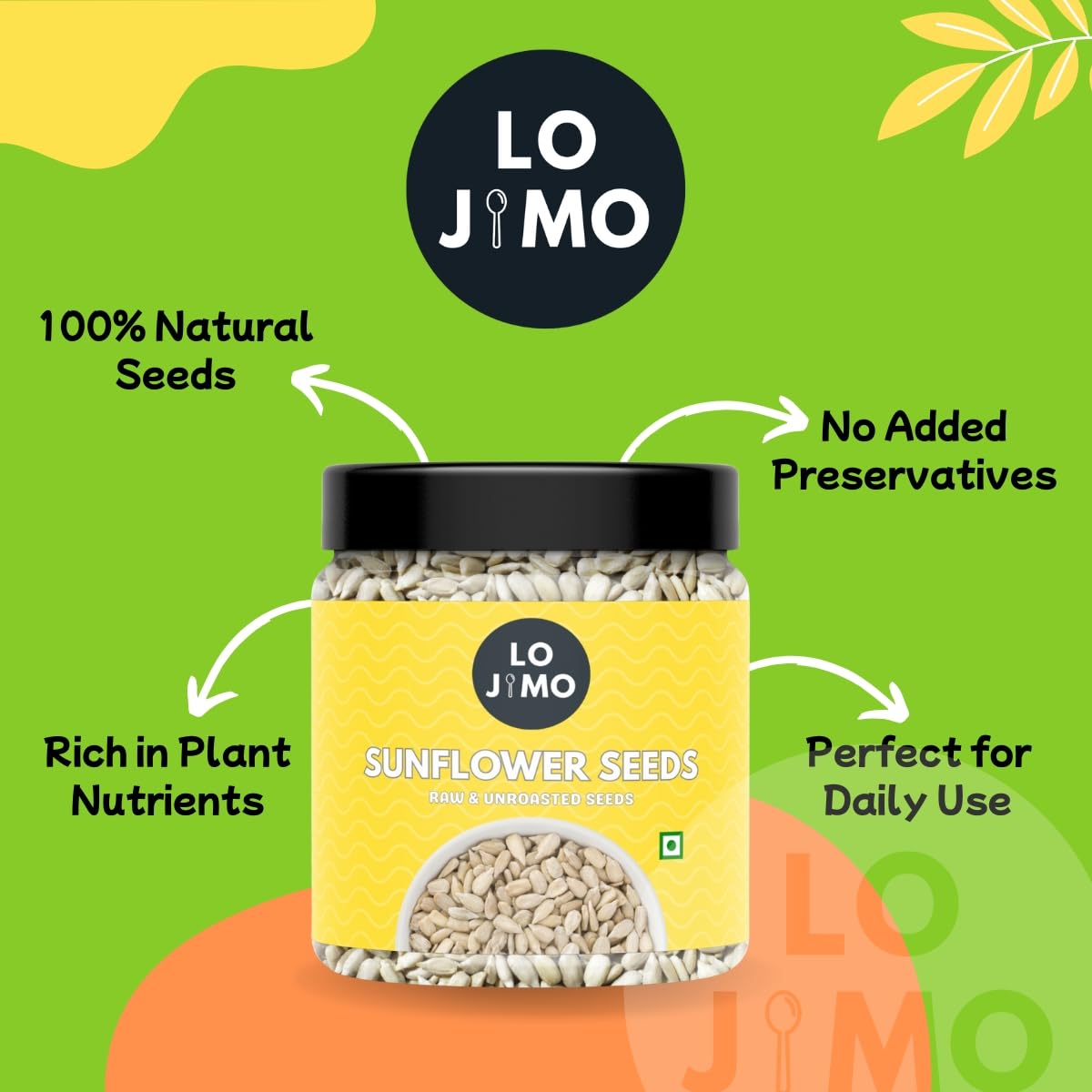 Lojimo Raw Sunflower Seeds 300g