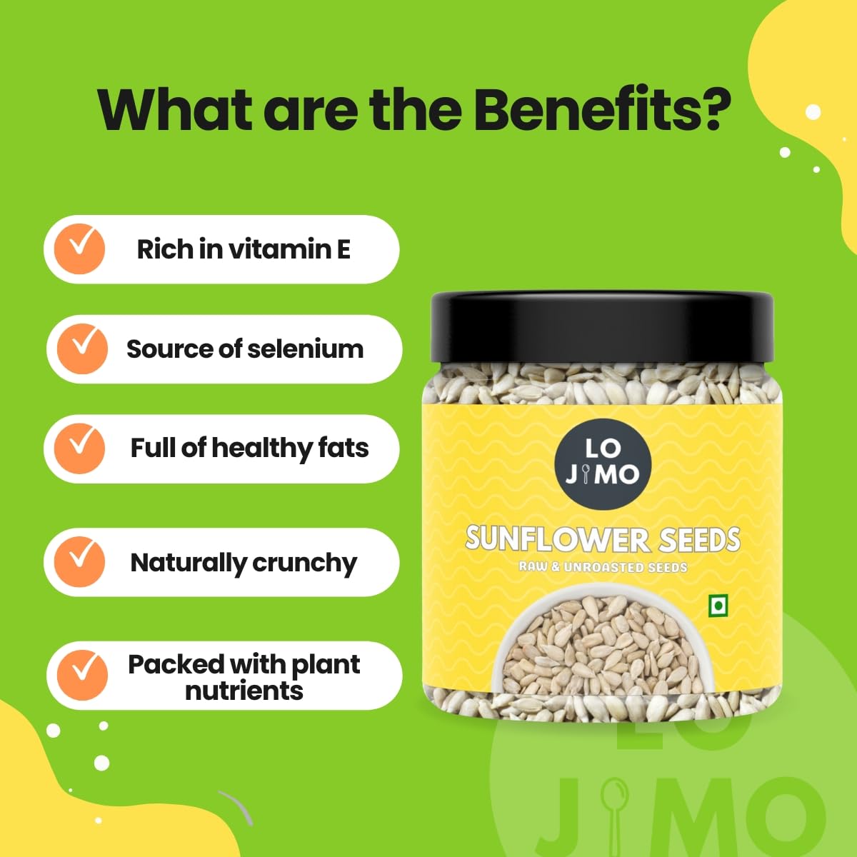 Lojimo Raw Sunflower Seeds 300g