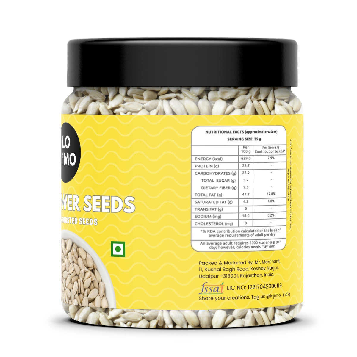 Lojimo Raw Sunflower Seeds 300g