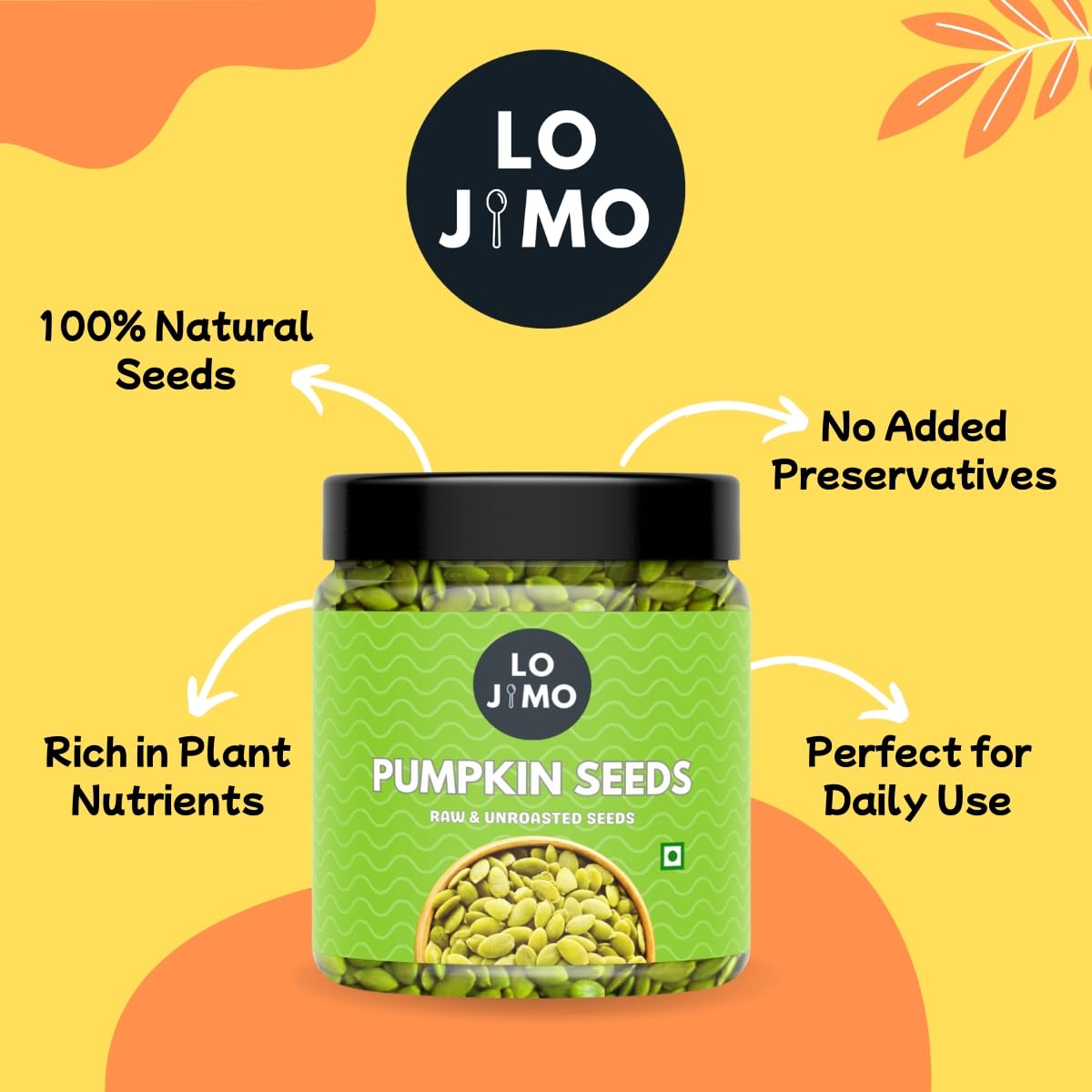 Lojimo Raw Pumpkin Seeds 300g