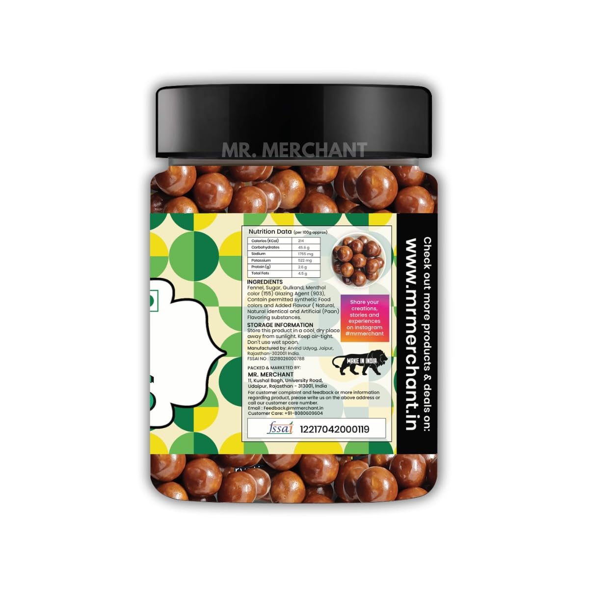 Paan Shots (Chewable Paan Candy), 250g