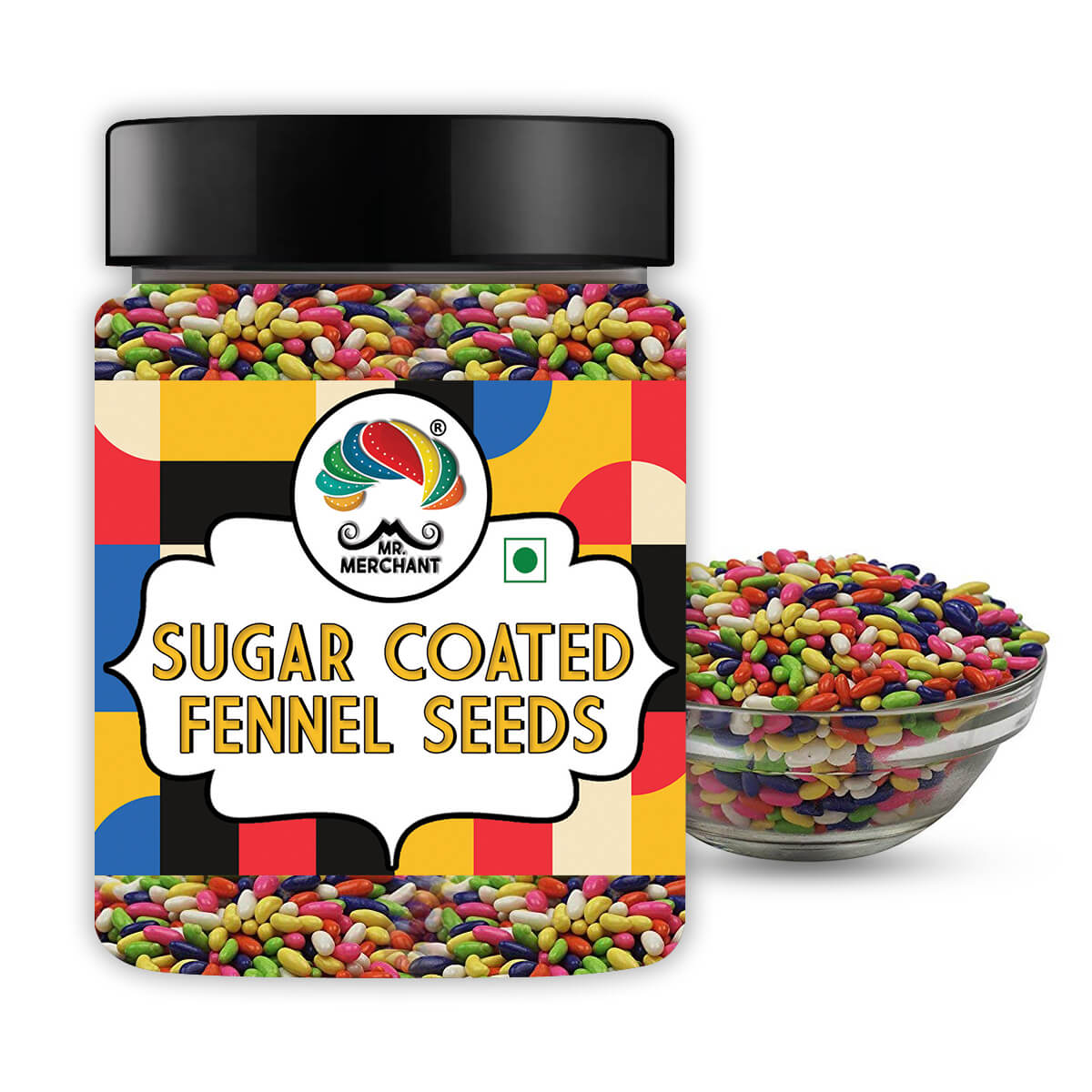 Sugar Coated Fennel Seeds (Tini Mini), 300g
