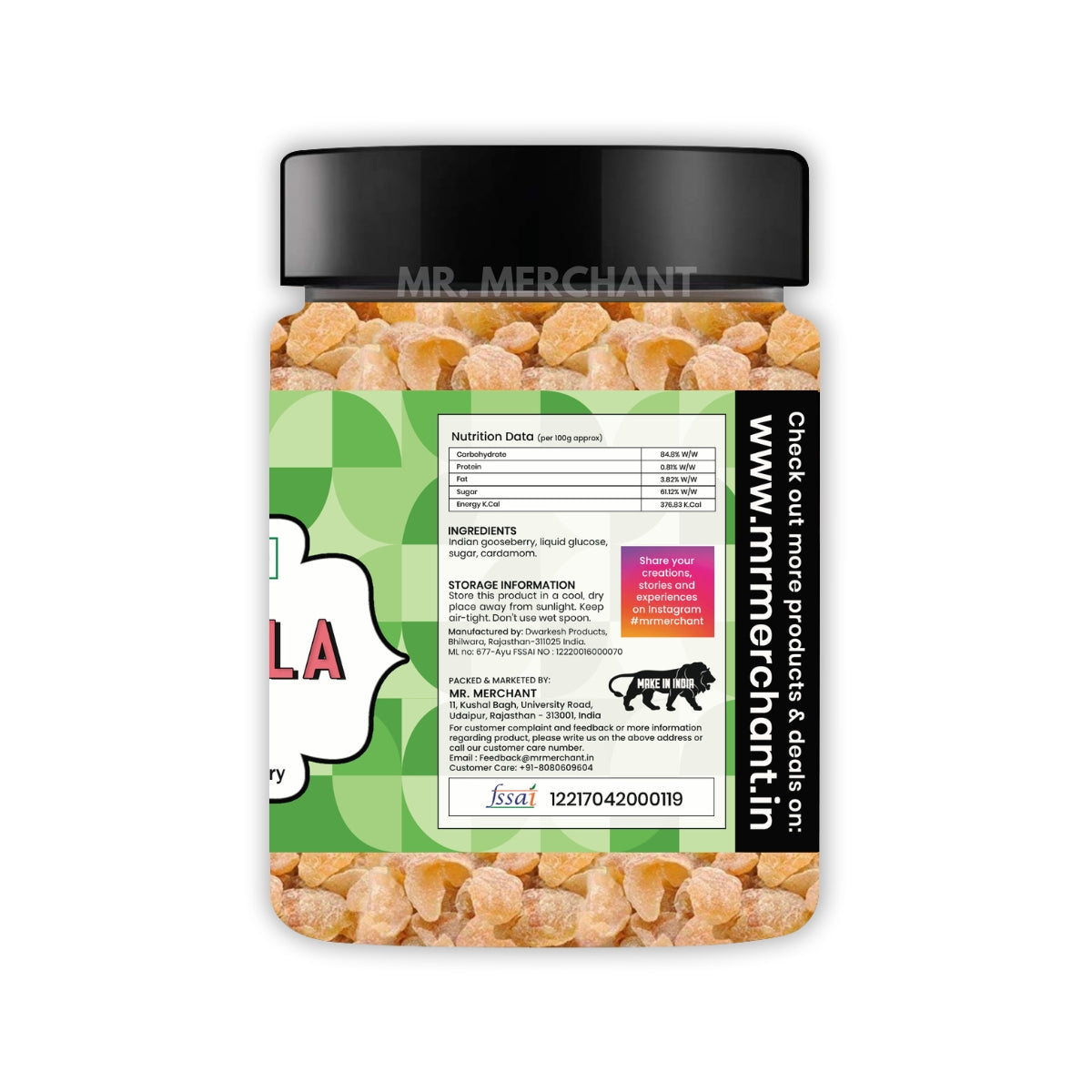 Sweet Amla Candy (Indian Gooseberry), 300g