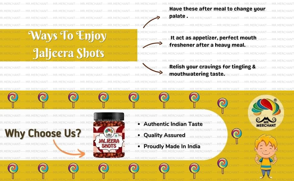 Jaljeera Shots (Tangy & Spicy Digestive Candy), 300g