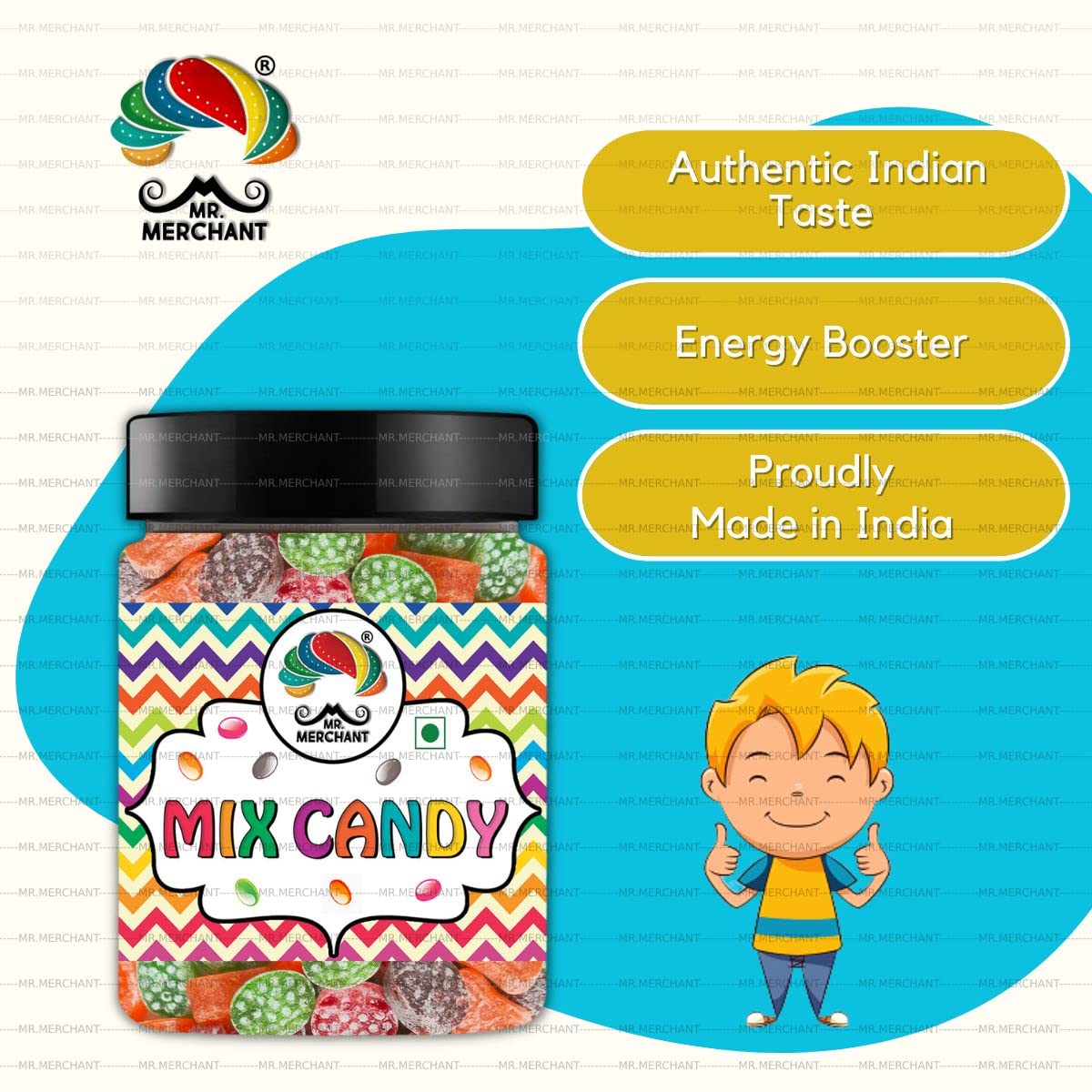 Mix Candy (Orange, Paan, Kala Khatta, Kacchi Kairi), 300g